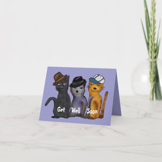 Tarjeta Los gatos consiguen bien pronto (Anverso)