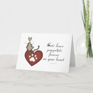 Tarjeta Los Gatos Dejan Las Huellas En El Corazón