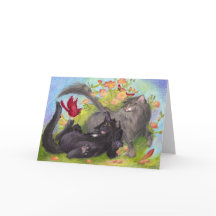 Los gatos, los cardenales y los rosas/consiguen la