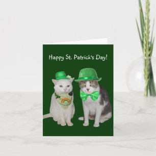 Tarjeta Los gatos pequeños que querían ser irlandeses