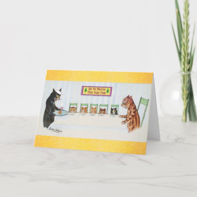 Tarjeta Los gatos son Navidades del Brexit (Anverso)