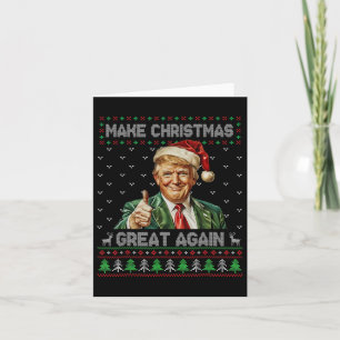 Tarjeta Los graciosos camisas de Trump Navidades hacen que