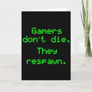 Tarjeta Los graciosos jugadores de Nerdy no mueren y reapa