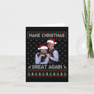 Tarjeta Los hermanos Trump Vance hacen que los Navidades v
