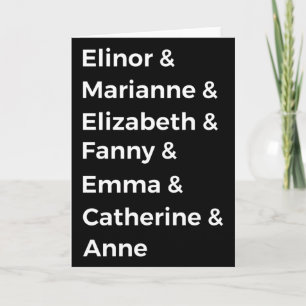 Tarjeta Los héroes de Jane Austen I