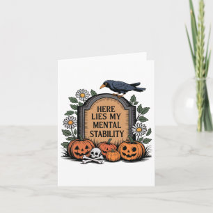 Tarjeta Los hombres aquí mienten mi divertida Halloween so
