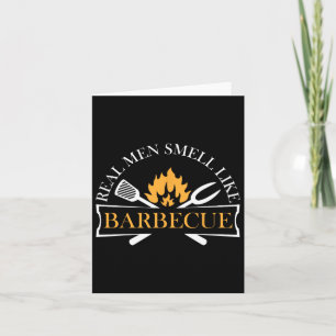 Tarjeta Los Hombres De Verdad Funny Huelen Como La Barbaco