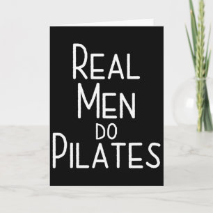 Tarjeta Los hombres de verdad hacen Pilates