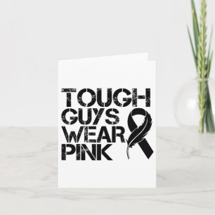 Tarjeta Los Hombres Duros Usan Hombres Y Niños Rosados Apo