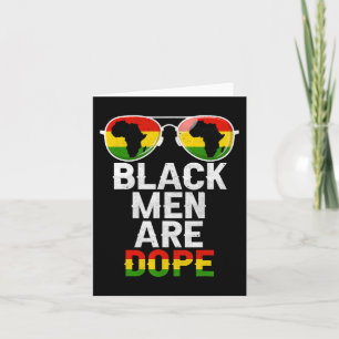Tarjeta Los hombres negros son hombres negros en la histor