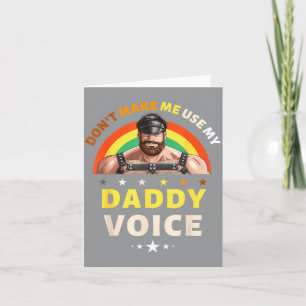 Tarjeta Los hombres no me hacen usar mi voz de papi divert