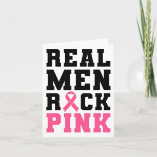 Tarjeta Los hombres rockean la conciencia sobre el cáncer