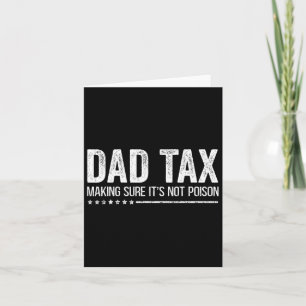 Tarjeta Los impuestos aseguran que no es el día de los pad