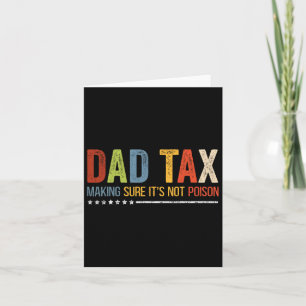 Tarjeta Los impuestos aseguran que no es el día de los pad
