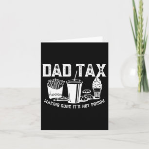 Tarjeta Los impuestos aseguran que no es el día de los pad