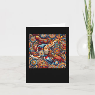 Tarjeta Los Indígenas De Australia Arte De Cultura Aboríge