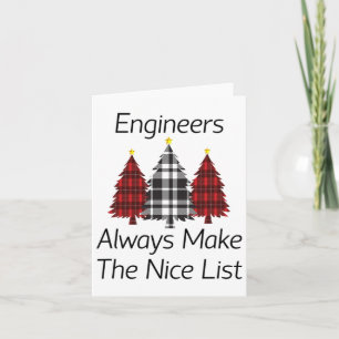 Tarjeta Los Ingenieros Siempre Hacen La Lista De Navidades