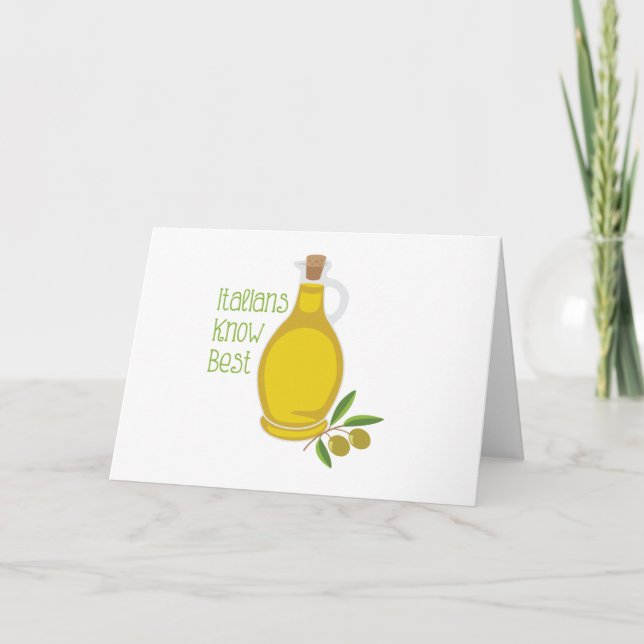 Tarjeta Los italianos saben lo mejor (Anverso)