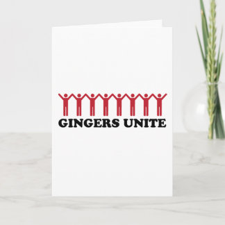 Tarjeta Los jengibres unen