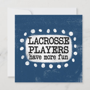 Tarjeta Los Jugadores De Lacrosse Tienen Más Divertidas Ta