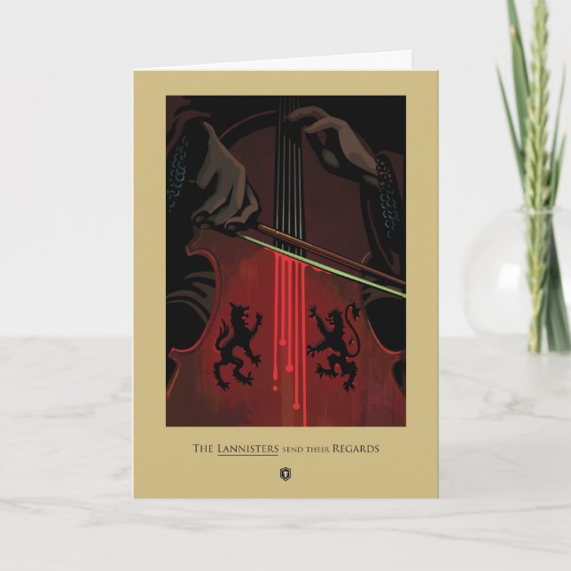 Tarjeta Los Lannisters envían sus saludos (Anverso)