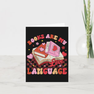 Tarjeta Los libros son mi lenguaje del amor Amante de la l
