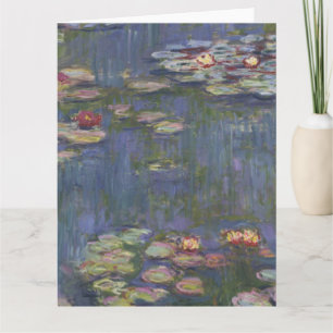 Tarjeta Los lirios de agua de Claude Monet