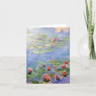 Tarjeta Los lirios de agua de Claude Monet