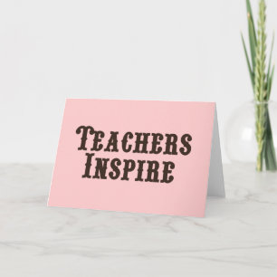 Tarjeta Los maestros inspiran
