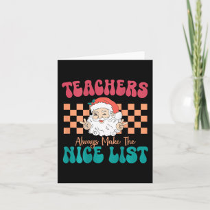 Tarjeta Los Maestros Siempre Hacen Enseñar A Los Navidades