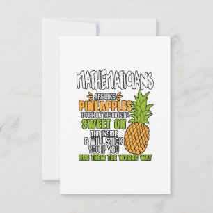 Tarjeta Los Matemáticos Son Como Las Piñas.
