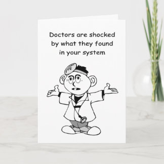 Tarjeta Los médicos están desconcertados por lo que encont