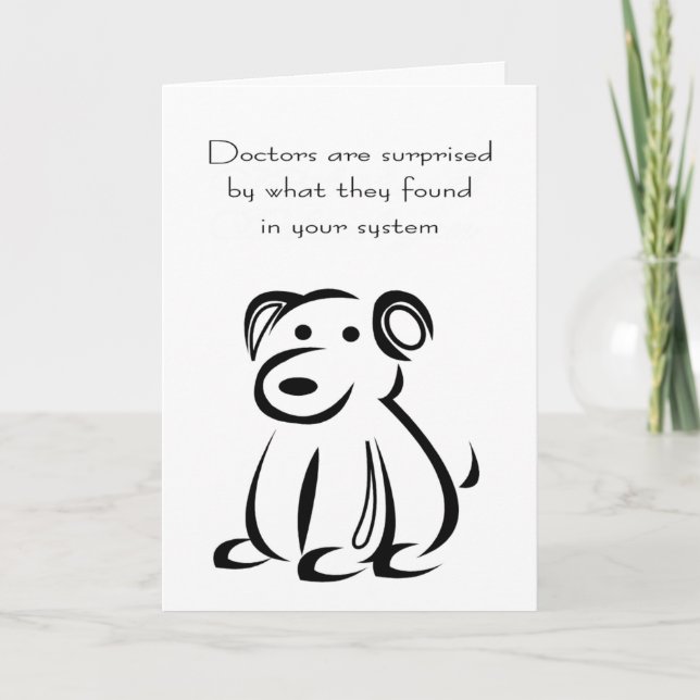 Tarjeta Los médicos están sorprendidos por sus hallazgos (Anverso)