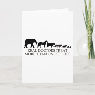Tarjeta Los médicos reales (veterinarios) tratan más de