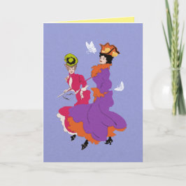 Tarjeta Los mejores amigos de las mujeres ventilaban trave