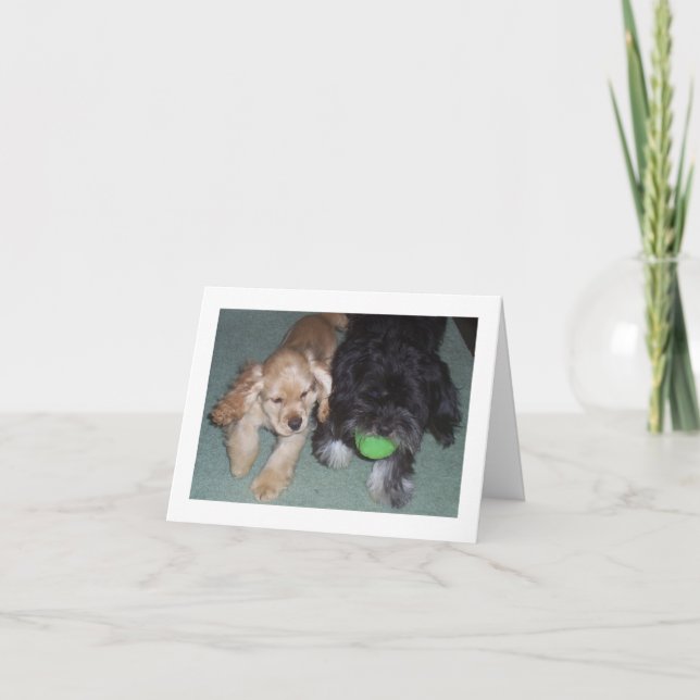 TARJETA LOS MEJORES AMIGOS DEL CUMPLEAÑOS DESEAN DE LOS PU (Anverso)