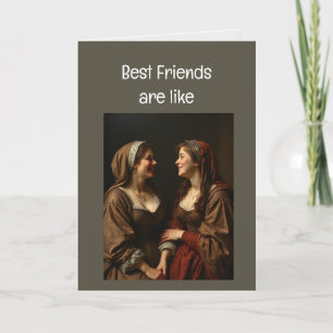 Tarjeta Los mejores amigos son como cuentos de hadas