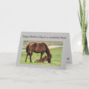 Tarjeta Los mejores caballos del día de la madre