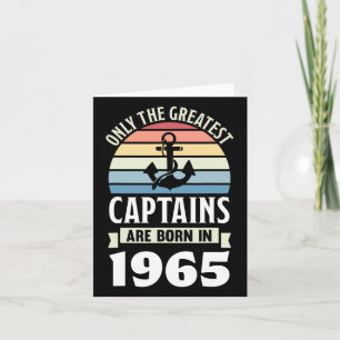 Tarjeta Los mejores capitanes nacieron en 1965 60º cumplea