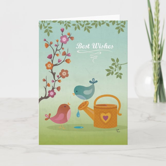 Tarjeta  Los mejores deseos (Anverso)