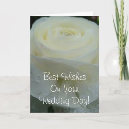 Tarjeta Los mejores deseos en el día de tu boda