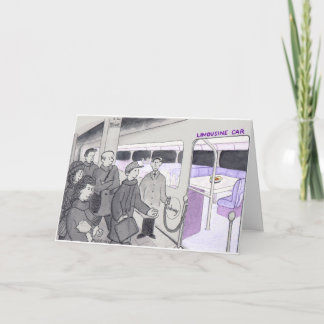 Tarjeta Los mejores deseos para un viajero al metro