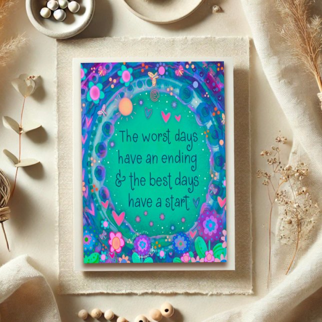 Tarjeta Los mejores días tienen un incentivo para empezar  (Subido por el creador)