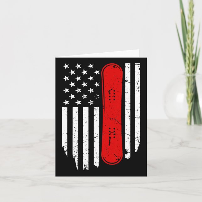 Tarjeta Los mejores hombres de arte Snowboard Snowboard (Anverso)