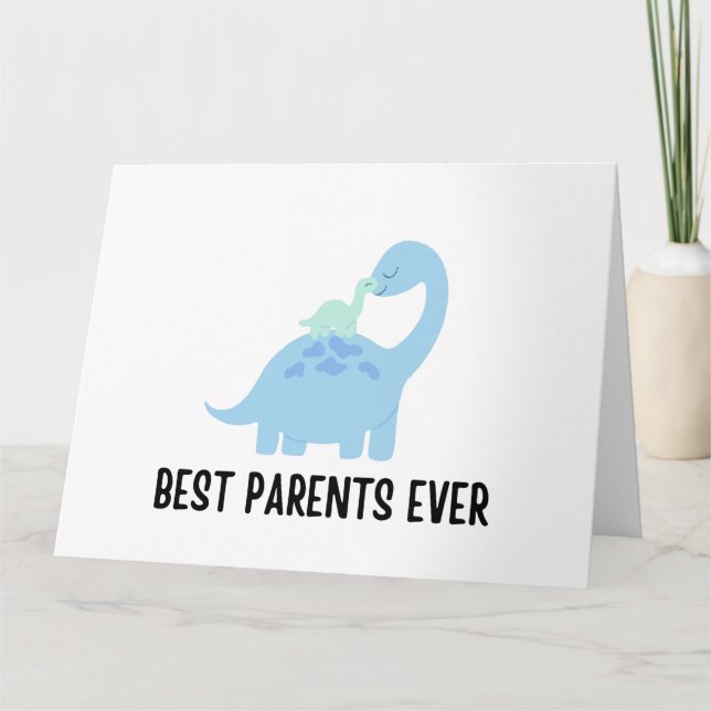 Tarjeta Los mejores padres del mundo (Anverso)