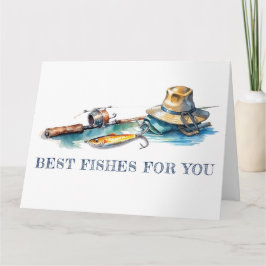 Tarjeta Los Mejores Pescados Para Pescar Cumpleaños