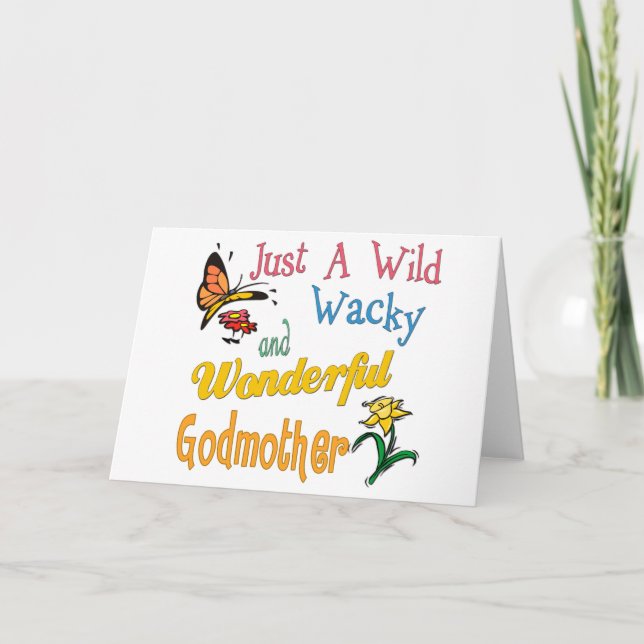 Tarjeta Los mejores regalos de la madrina (Anverso)