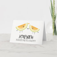 Los melones me hacen feliz humor de foodie broma d