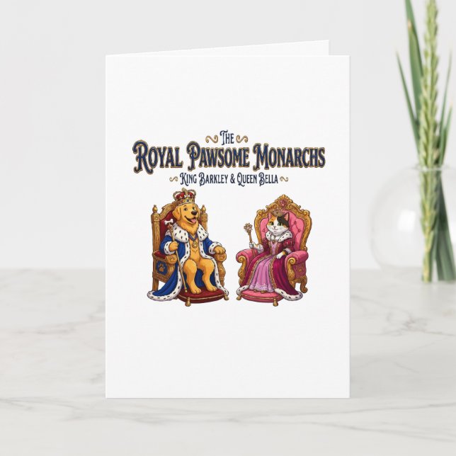 Tarjeta Los Monarcas Reales Pawsome (Anverso)