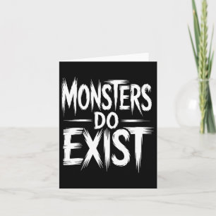 Tarjeta Los monstruos sí existen entrenamiento Horror Hall